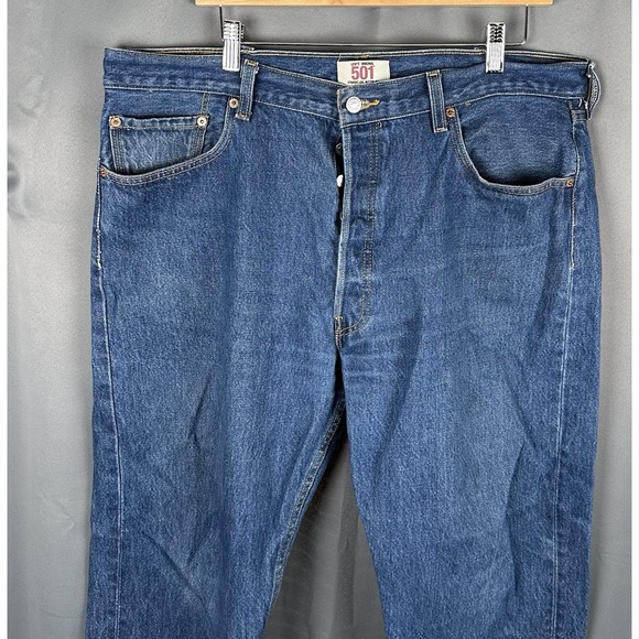 Levi's 501 XX Straight Leg Reg Wash 100% Cotton Button Fly Jeans Men's 40 X 32 - Picture 3 of 8